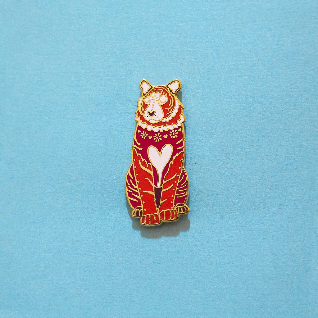 PandaWhole Chinese Zodiac Animal Enamel Pin, Gold Plated Alloy Cartoon Badge for Backpack Clothes Alloy+Enamel RoosterSize: Size: about