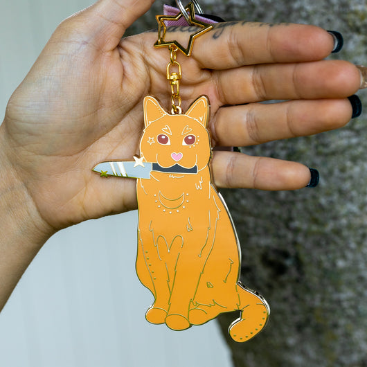 Cat Charm Keychain